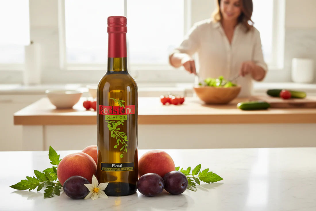 Portugal Picual Robust Extra Virgin Olive Oil IOO963RO25 in kitchen