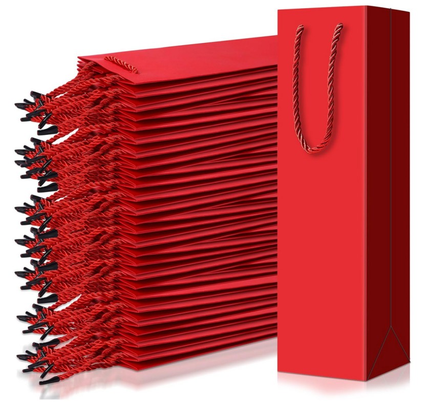 Red Bottle Gift Bag