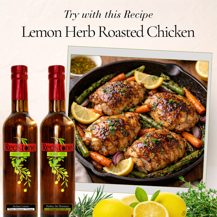 Sicilian Lemon Balsamic & Herbes de Provence Olive Oil Pairing
