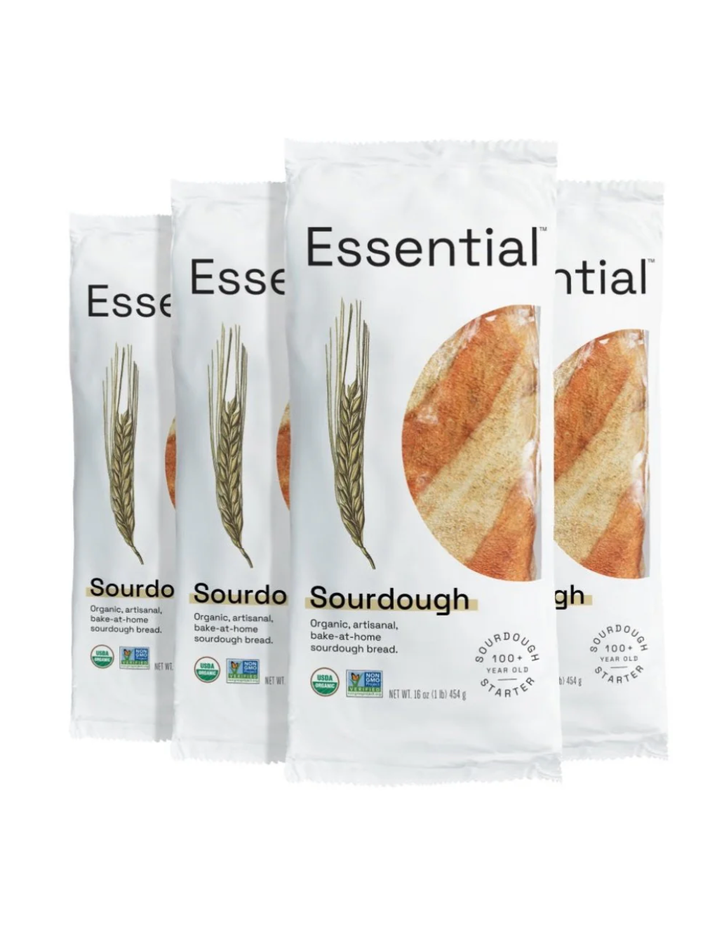 Organic Sourdough Bread in packages