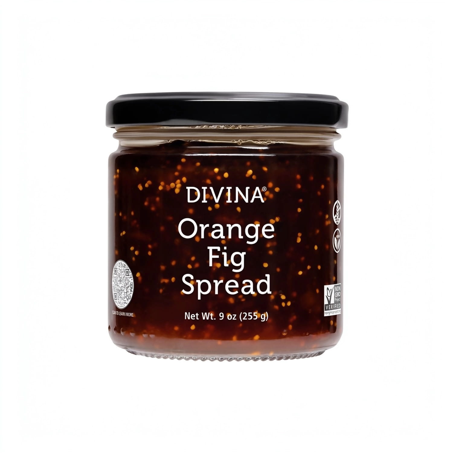 Divina Orange Fig Spread 9 oz glass jar