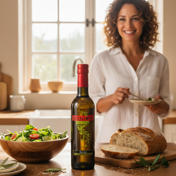 Redstone Barnea Extra Virgin Olive Oil – Lifestyle Kitchen Scene