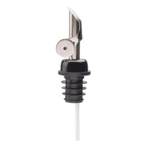 Black Weighted Pour Spout for Olive Oil and Vinegar