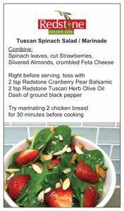 Tuscan Herb Spinach Salad