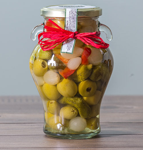Pickled Mix with Olives, Gherkins, Peppers, Chilis & Onions